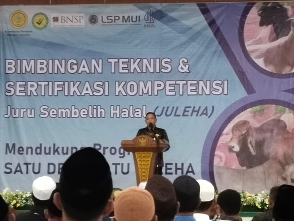 Bimtek dan sertifikasi kompetensi Juru Sembelih Hewan